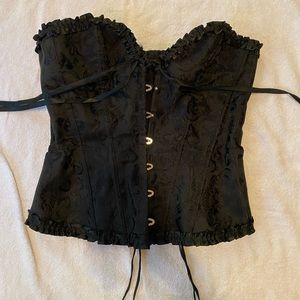 Black vintage corset